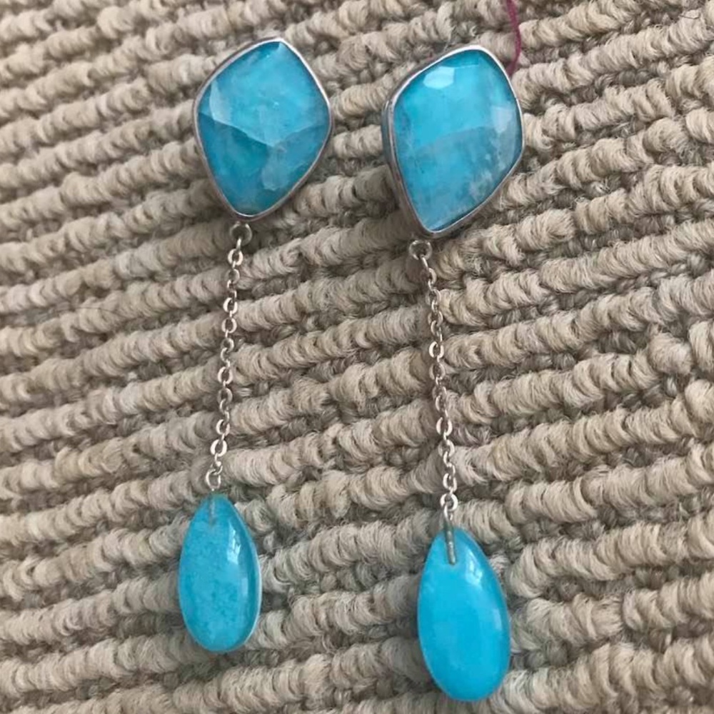 Barry Brinker Moonstone Sterling Earrings